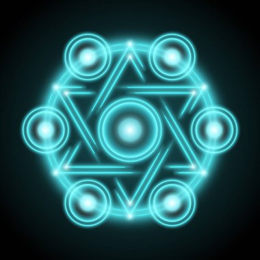 Kutsal geometri tasarlamak vektör çizim.