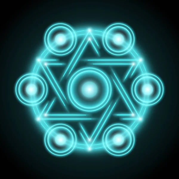 Kutsal geometri tasarlamak vektör çizim.