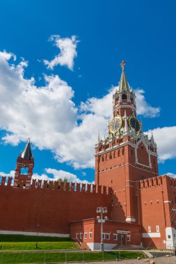 Moskova 'daki Spasskaya Kremlin Kulesi