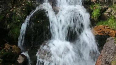 Şelale Jedlova Creek Jizera mountains içinde
