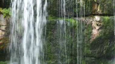Şelale Jedlova Creek Jizera mountains içinde