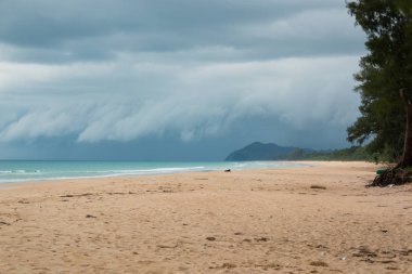 Boş tropikal plaj manzara