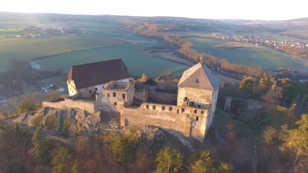 Średniowieczny zamek Tocnik, Republika Czeska — Wideo stockowe