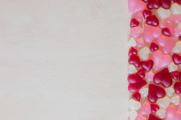 Assorted heart shaped jelly candy