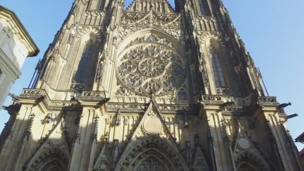 Prag 'daki Aziz Vitus Katedrali — Stok video