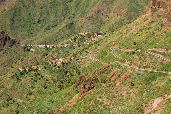 Horská silnice do vesnice Masca na Tenerife — Stock fotografie