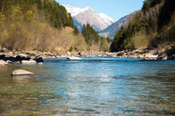 Small river in Alps mountain in Austria — Stock Photo, Image