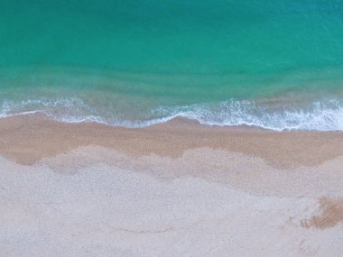 Boş güzellik Beach İtalya top havadan görünümü