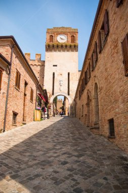 GRADARA, ITALY - 13.04.2017: Castelllo di Gradara, the Gradara castle in Gradara
