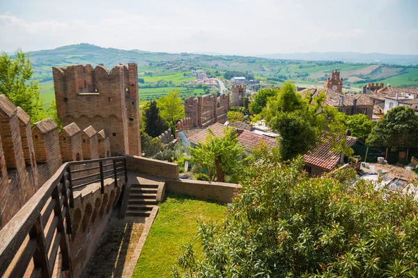Castelllo di Gradara, el castillo de Gradara en Gradara —  Fotos de Stock
