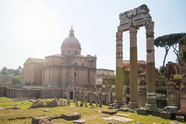 포럼, 오래 된 로마의 도시와 로마 유적 — 스톡 사진