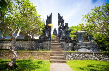 Küçük yerel bali tapınakta Nusa Dua, Bali