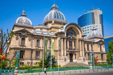 Bucharest, Rumania - 28.04.2018: Palace of the Deposits and Consignments in Bucharest clipart