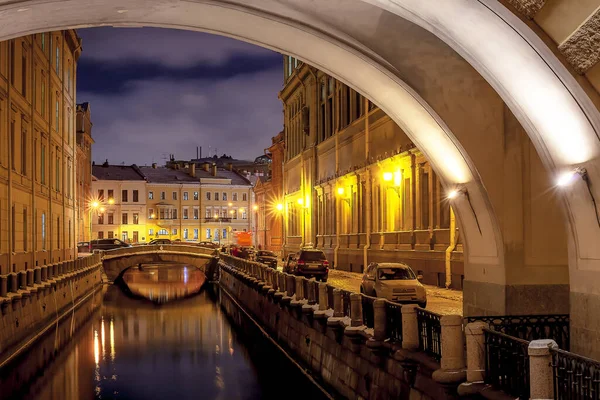 Canale Invernale San Pietroburgo — Foto Stock