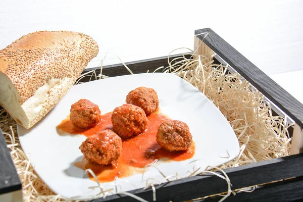 Meatballs 9 italian polpette — Stock Photo, Image