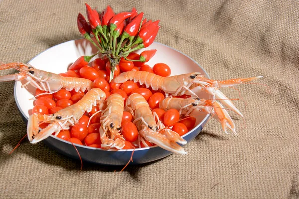Italiaanse Scampi Vis Voor Een Gastronomische Italiaanse Keuken — Stockfoto