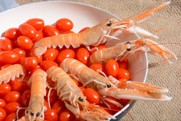 Italiaanse Scampi Vis Voor Een Gastronomische Italiaanse Keuken — Stockfoto