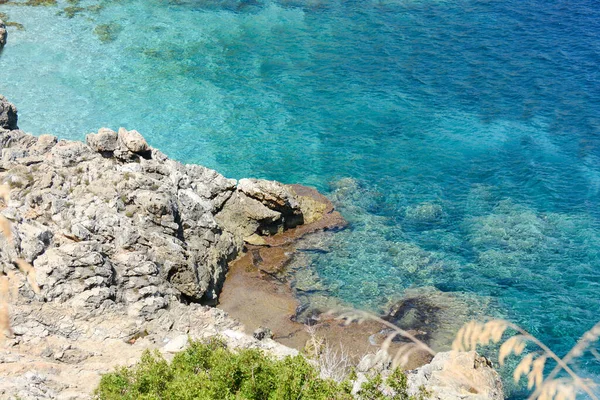 Unikalny Spektakularny Włoski Klify Rzadki Widok Wybrzeże Sycylii — Zdjęcie stockowe