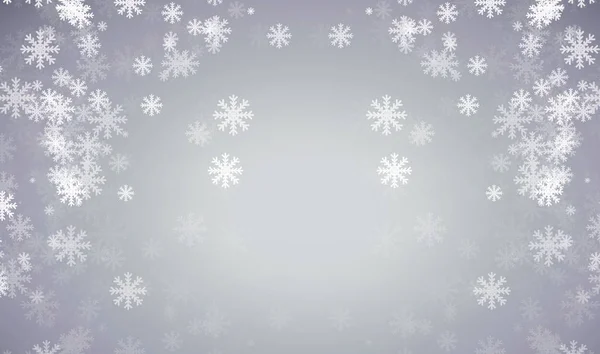 Julebaggrund for produktplacering med sløret snebaggrund - Stock-foto