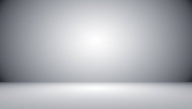 Soyut boş koyu beyaz gri gradyan ile siyah sağlam vignett