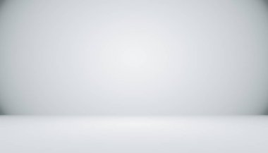 Soyut boş koyu beyaz gri gradyan ile siyah sağlam vignett