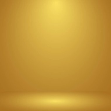 Sahne ışıkları ile lüks altın Stüdyo Oda arka plan iş fon, sahte ürün, vektör çizim görüntü için şablon olarak kullan