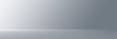 Stüdyo arka plan - soyut parlak lüks gri degradenin yatay Stüdyo Oda duvar arka plan.