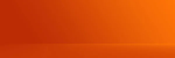 Studio tło - streszczenie luksusowych jasny pomarańczowy Gradient poziome studio pokoju ściany tło dla szablon strony internetowej reklamy produktu wyświetlacz. — Zdjęcie stockowe