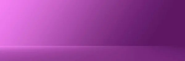 Fond Studio - Abstrait Lumineux luxe violet dégradé horizontal fond de mur de la salle de studio pour afficher le modèle de site Web de publicité produit . — Photo