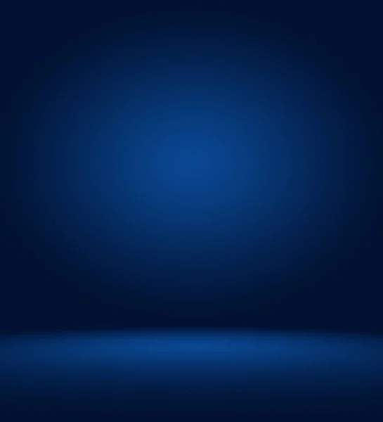 Abstract Smooth Dark blue with Black vignette Studio well use as — Stock Photo, Image