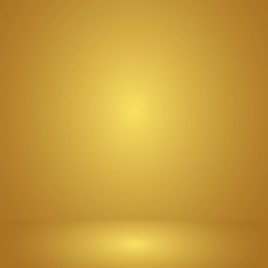 Sahne ışıkları ile lüks altın Stüdyo Oda arka plan iş fon, sahte ürün, illüstrasyon görüntü için şablon olarak kullan