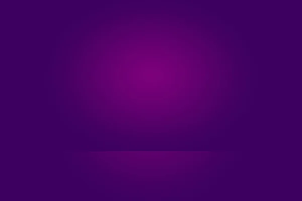 スタジオの背景コンセプト-製品のためのダークグラデーション紫色のスタジオルームの背景. — ストック写真
