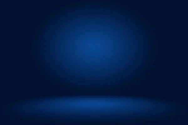 Gradient Blue abstrakten Hintergrund. Glattes Dunkelblau mit schwarzer Vignette Studio. — Stockfoto