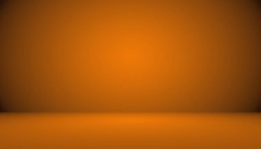 Soyut pürüzsüz Turuncu arkaplan tasarımı, stüdyo, oda, web şablonu, düz daire eğimli iş raporu