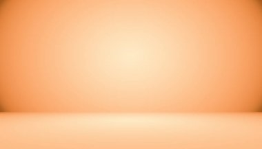 Soyut pürüzsüz Turuncu arkaplan tasarımı, stüdyo, oda, web şablonu, düz daire eğimli iş raporu