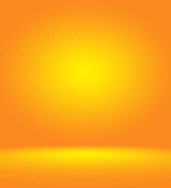 Soyut pürüzsüz Turuncu arkaplan tasarımı, stüdyo, oda, web şablonu, düz daire eğimli iş raporu