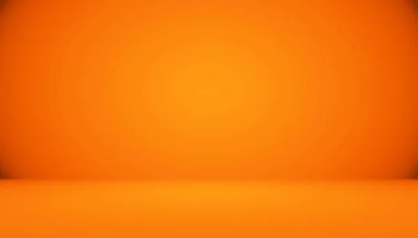 Diseño de diseño de fondo naranja liso abstracto, estudio, habitación, plantilla web, informe de negocios con color de gradiente de círculo liso —  Fotos de Stock