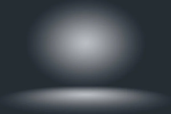 Siyah katı vignette ışıklandırma stüdyosu duvarı ve zemin zemin zeminini fon olarak kullanan soyut Boş Beyaz Gri gradyan. Metnin ve resmin için alanı olan arkaplan boş beyaz oda — Stok fotoğraf