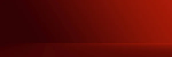 Studio Background - Bright Red Gradient horizontal studio room wall background.