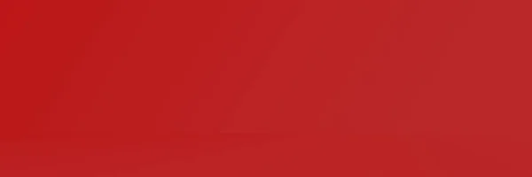 Studio Background - Bright Red Gradient horizontal studio room wall background.