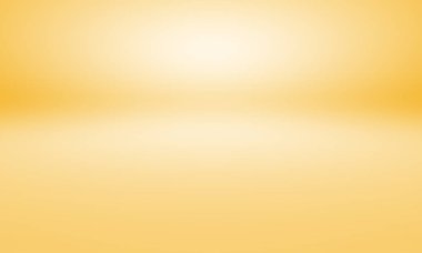 Soyut Lüks Altın Gradyan Stüdyo Duvarı. Arka plan, düzen, afiş ve ürün sunumu olarak kullanılabilir..