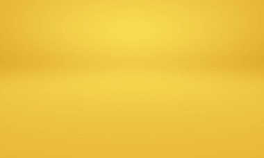 Soyut Lüks Altın Gradyan Stüdyo Duvarı. Arka plan, düzen, afiş ve ürün sunumu olarak kullanılabilir..