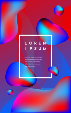 İki renkli soyut poster. Sıvı mürekkep. Modern tarz trendler. Pankart, kart, poster, kimlik, web tasarımı için arkaplan