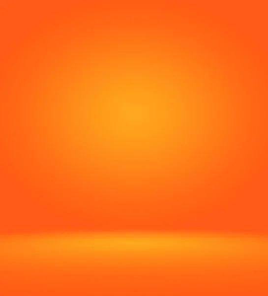 Estudio fotográfico naranja de fondo vertical con suave viñeta. Fondo de gradiente suave. Fondo de estudio de lona pintada . — Foto de Stock