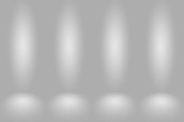 Abstrakt tom mörk vit grå lutning med svart fast vinjett belysning Studio vägg och golv bakgrund väl använda som bakgrund. Bakgrund tomt vitt rum med plats för text och bild — Stockfoto
