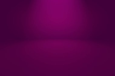 Stüdyo Arkaplan Konsepti - ürün için soyut boş ışık gradyanı mor stüdyo odası arka planı.