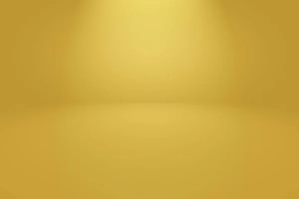 Abstract Luxury Gold yellow gradient studio wall, well use as background,layout,banner and product presentation. — Stock Photo, Image