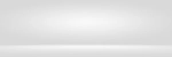 Leere weiße und graue Studiokulisse Hintergrund — Stockfoto