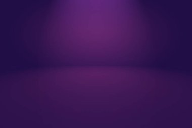 Stüdyo Arkaplan Konsepti - ürün için soyut boş ışık gradyanı mor stüdyo odası arka planı.