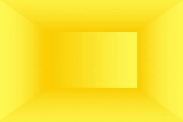 Sólido abstracto de resplandeciente gradiente amarillo estudio pared habitación fondo. — Foto de Stock